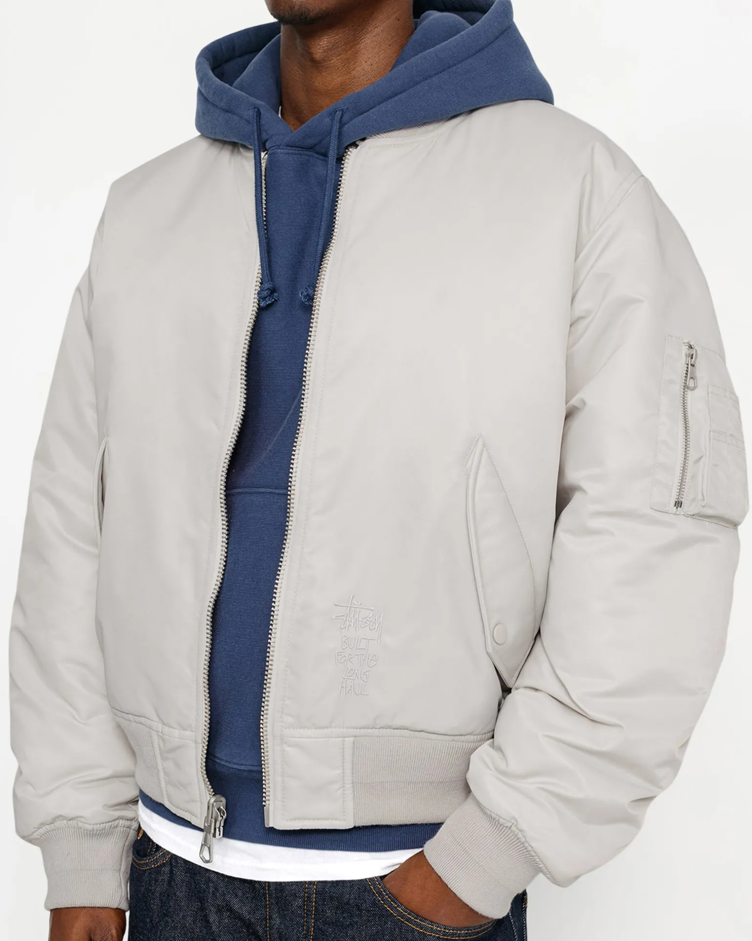 BUILT REVERSIBLE BOMBER JACKET