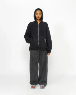 CHUNKY KNIT ZIP HOODIE