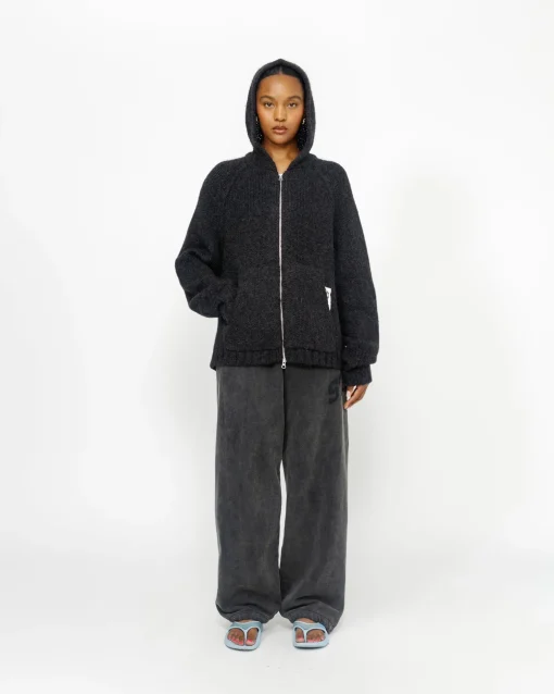 CHUNKY KNIT ZIP HOODIE