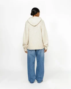 CHUNKY KNIT ZIP HOODIE