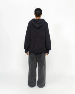 CHUNKY KNIT ZIP HOODIE