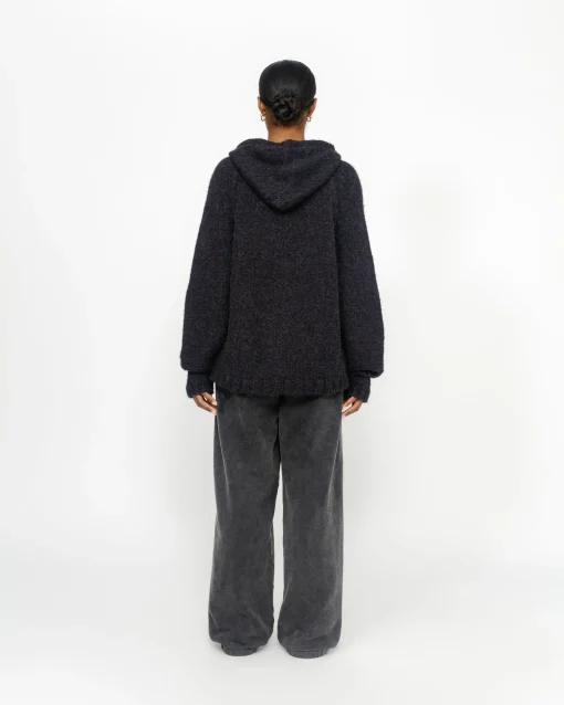 CHUNKY KNIT ZIP HOODIE