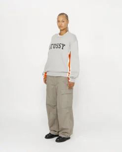 CONTRAST STRIPE CREW