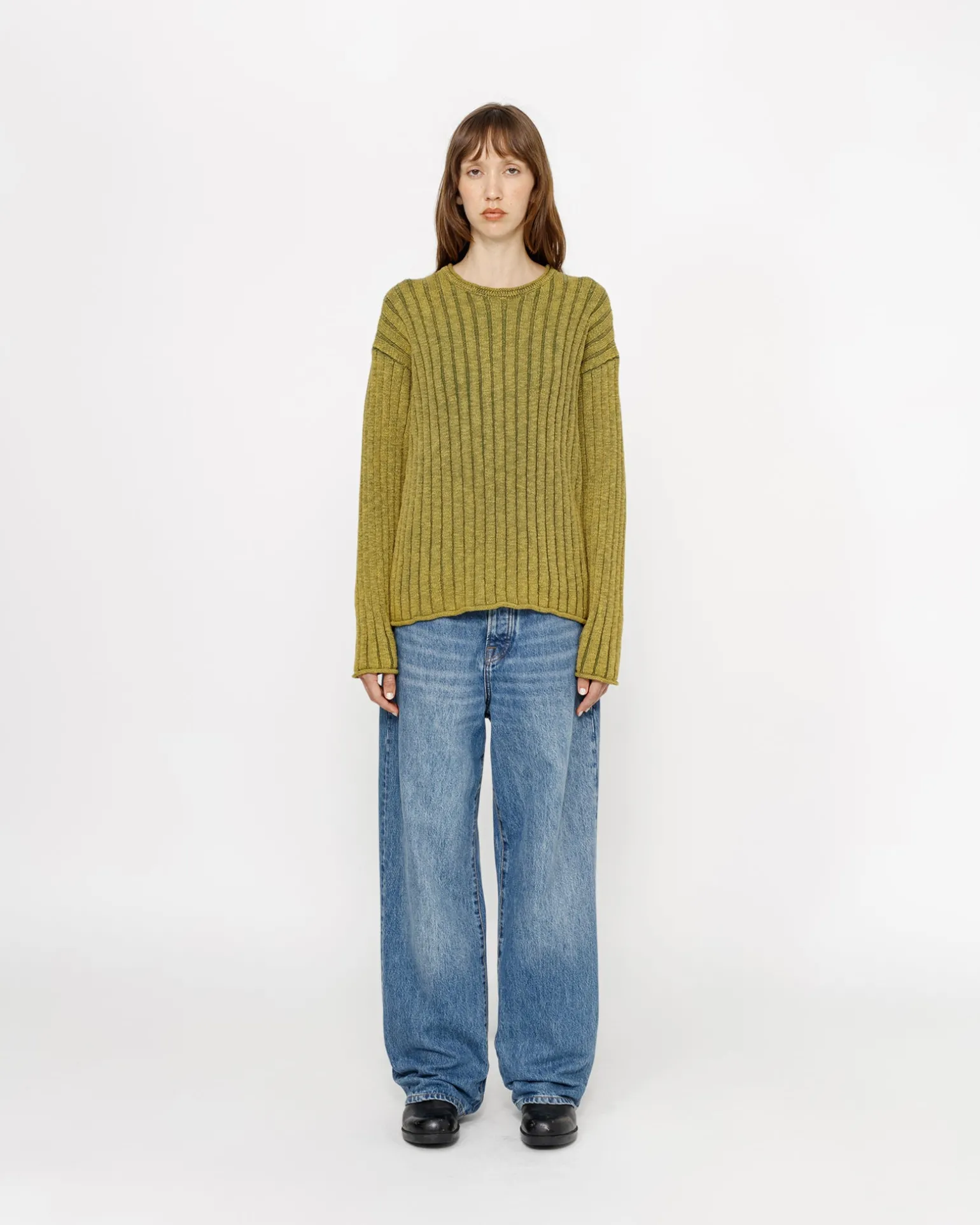 COTTON SLUB RIB CREW