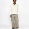 EMBROIDERED V-NECK LOGO SWEATER