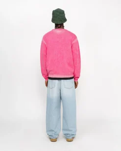 FADED COTTON KNIT CREW