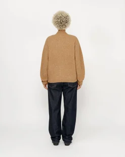 FULL ZIP BRUSHED MERINO SWEATER