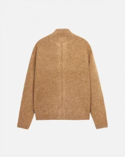 FULL ZIP BRUSHED MERINO SWEATER