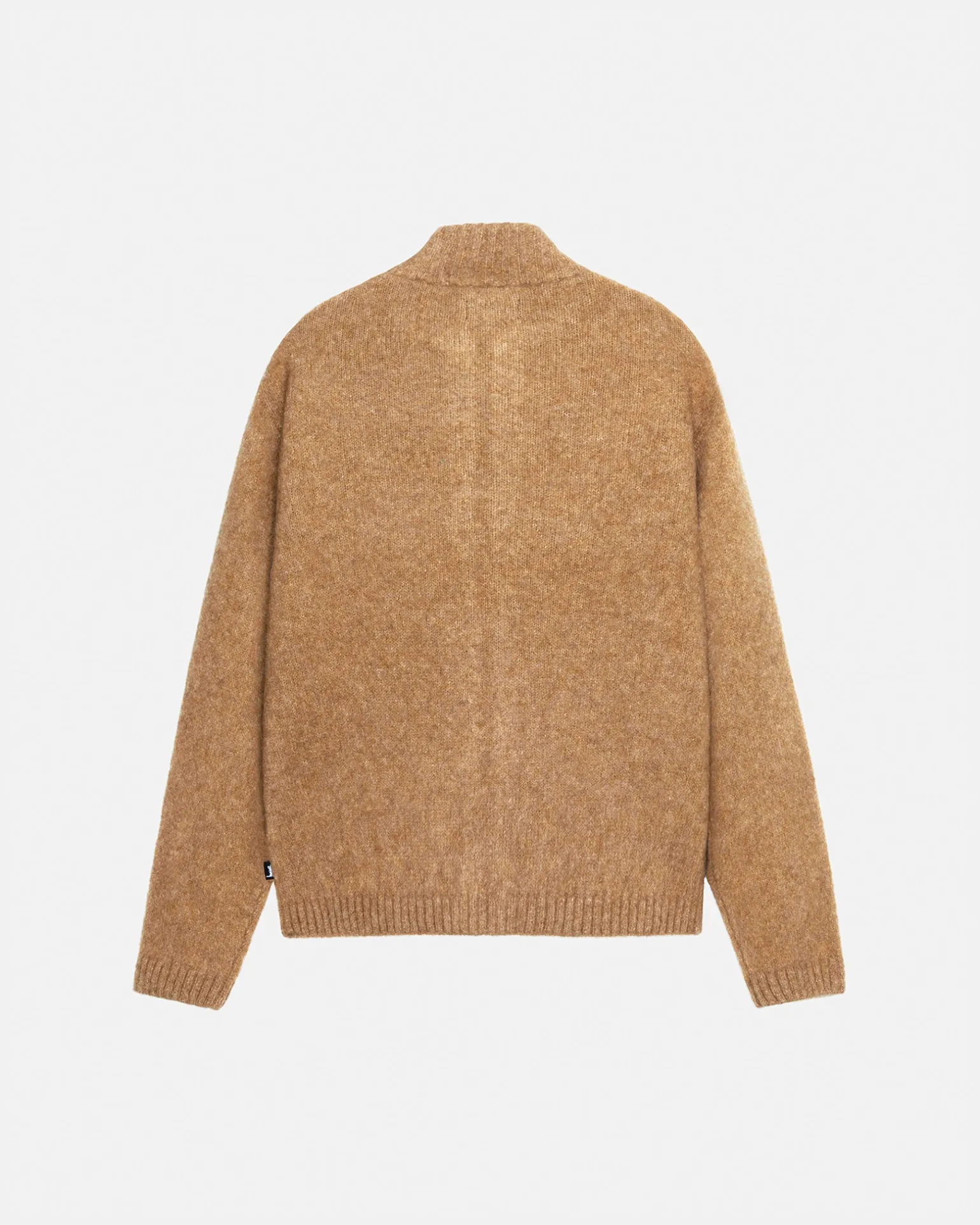 FULL ZIP BRUSHED MERINO SWEATER