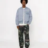 GHOST LOGO CANVAS VARSITY JACKET