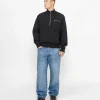 HALF ZIP MOCK NECK SWEATER
