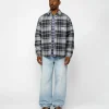 HEAVY WASHED PLAID SHIRT