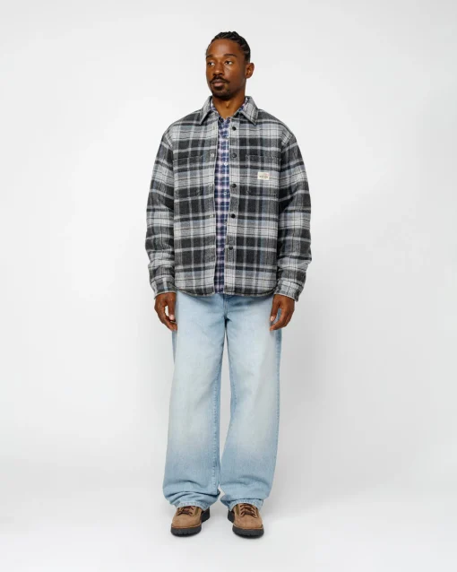 HEAVY WASHED PLAID SHIRT
