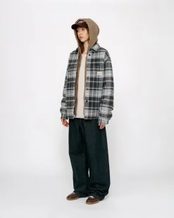 HEAVY WASHED PLAID SHIRT