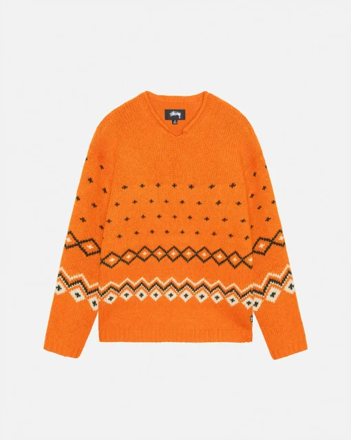 ROLL NECK FAIRISLE SWEATER