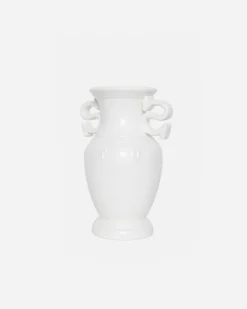 S HANDLE CERAMIC VASE