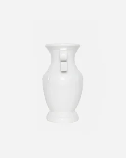 S HANDLE CERAMIC VASE