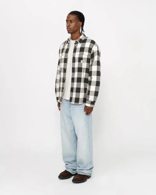 SHERPA LINED BUFFALO PLAID SHIRT