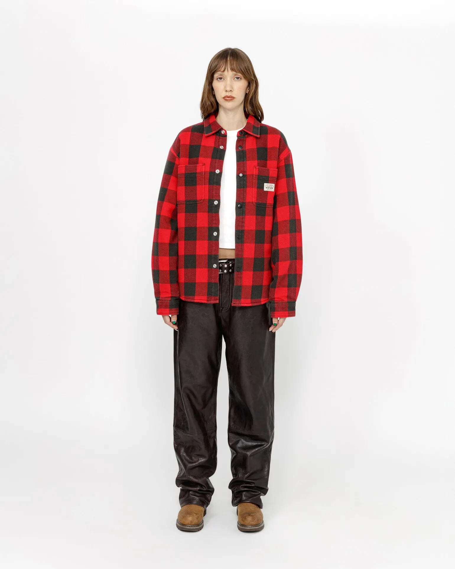 SHERPA LINED BUFFALO PLAID SHIRT