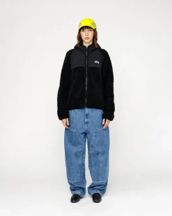 SHERPA PANELED HOODED JACKET