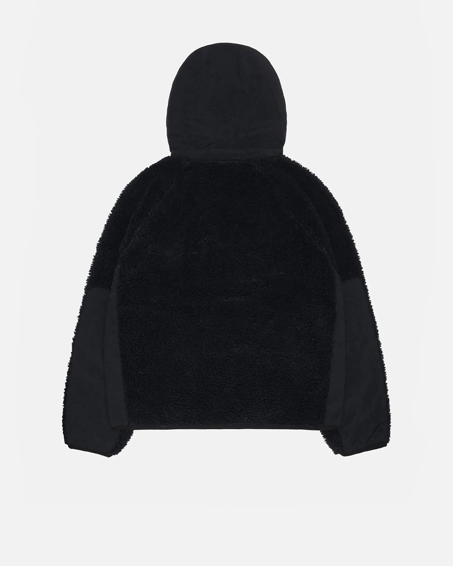 SHERPA PANELED HOODED JACKET