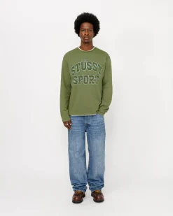 2 TONE COTTON MESH CREW