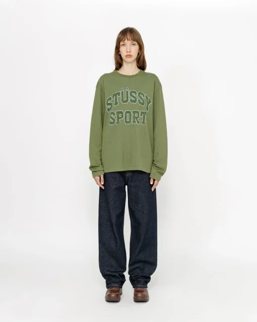 2 TONE COTTON MESH CREW