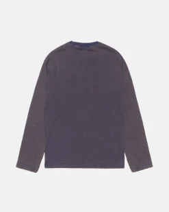 2 TONE COTTON MESH CREW