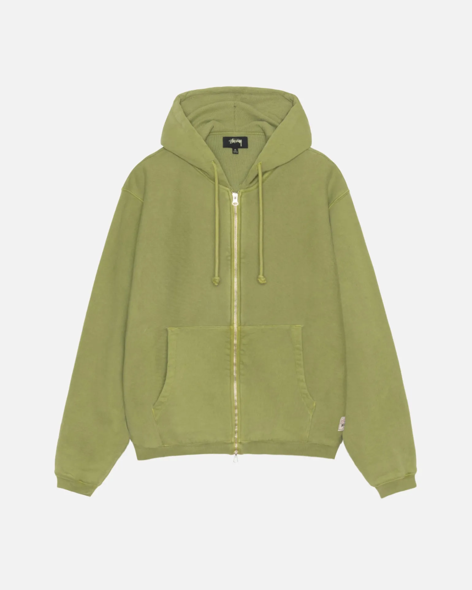 WAFFLE LINED ZIP HOODIE