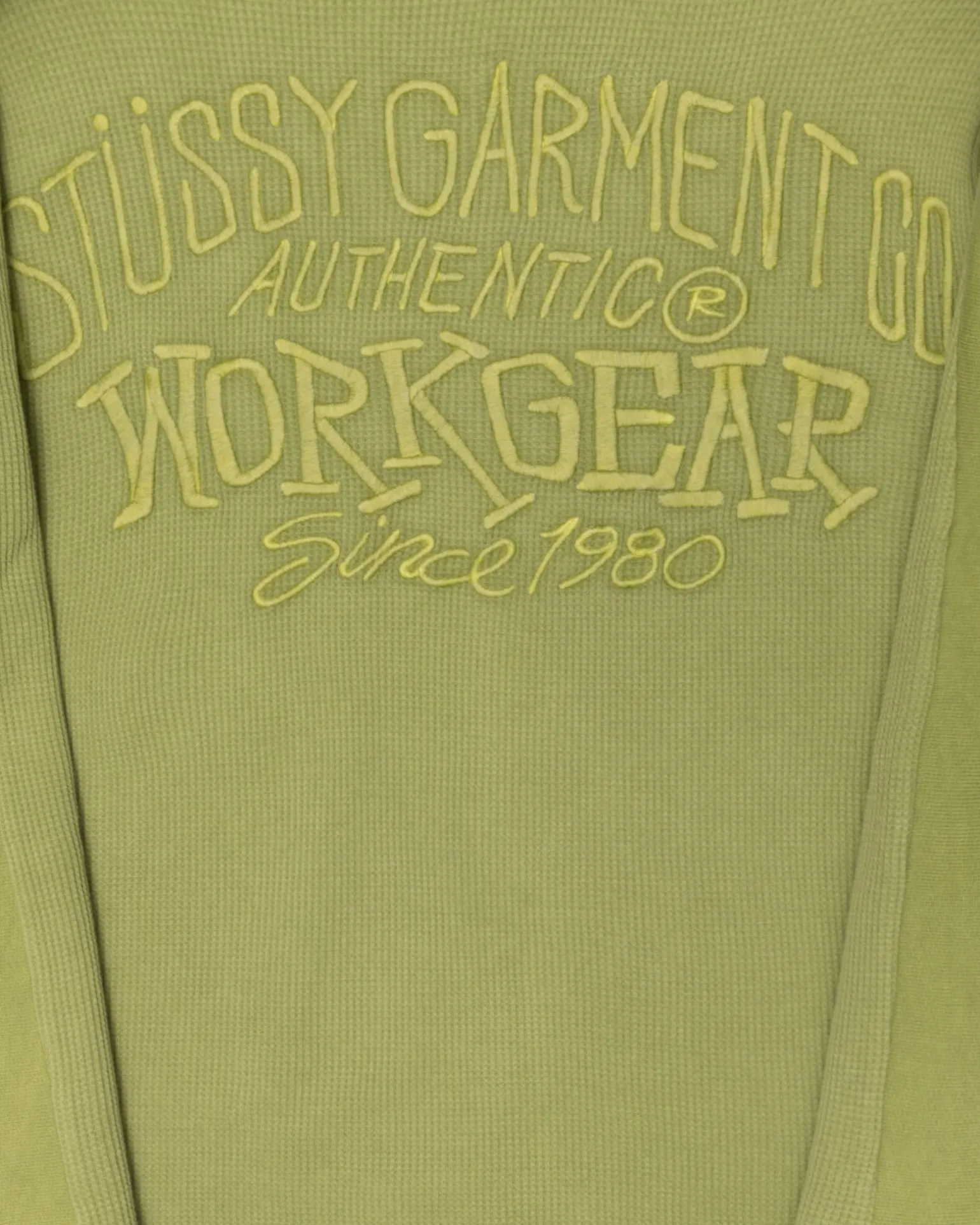 WAFFLE LINED ZIP HOODIE