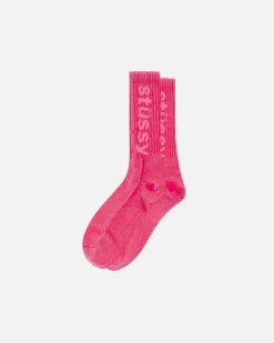 WASHED HELVETICA CREW SOCK