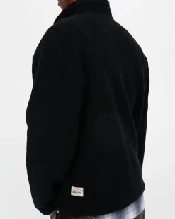 WOOL BLEND SHERPA PULLOVER