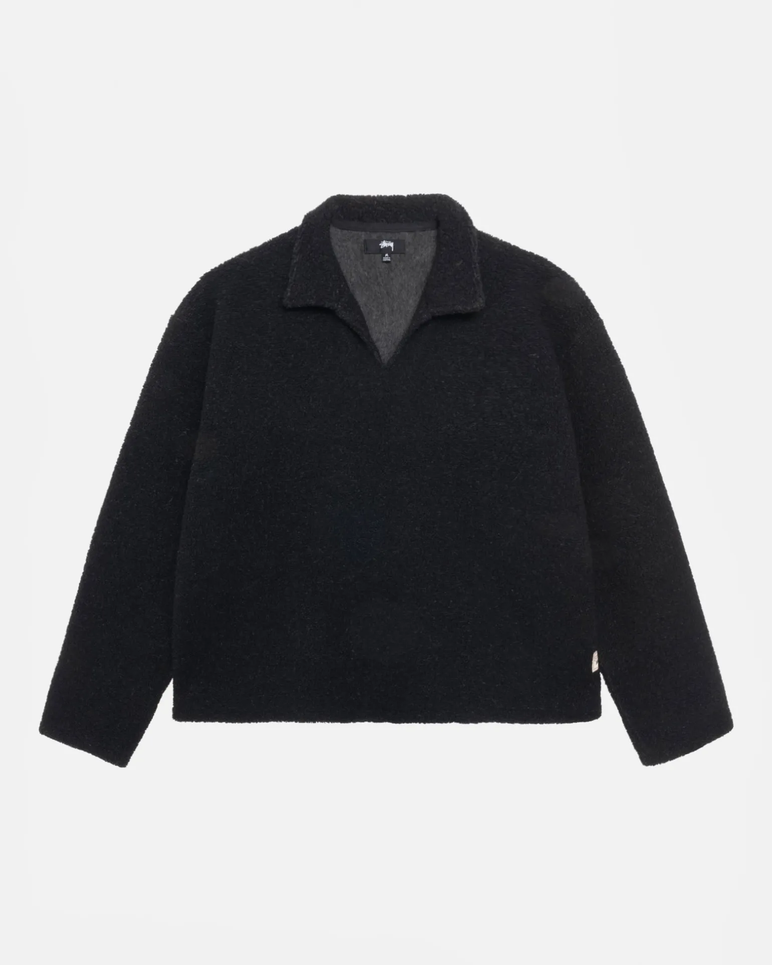 WOOL BLEND SHERPA PULLOVER