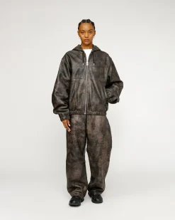 WORK JACKET STONEWASH LEATHER