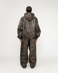 WORK JACKET STONEWASH LEATHER