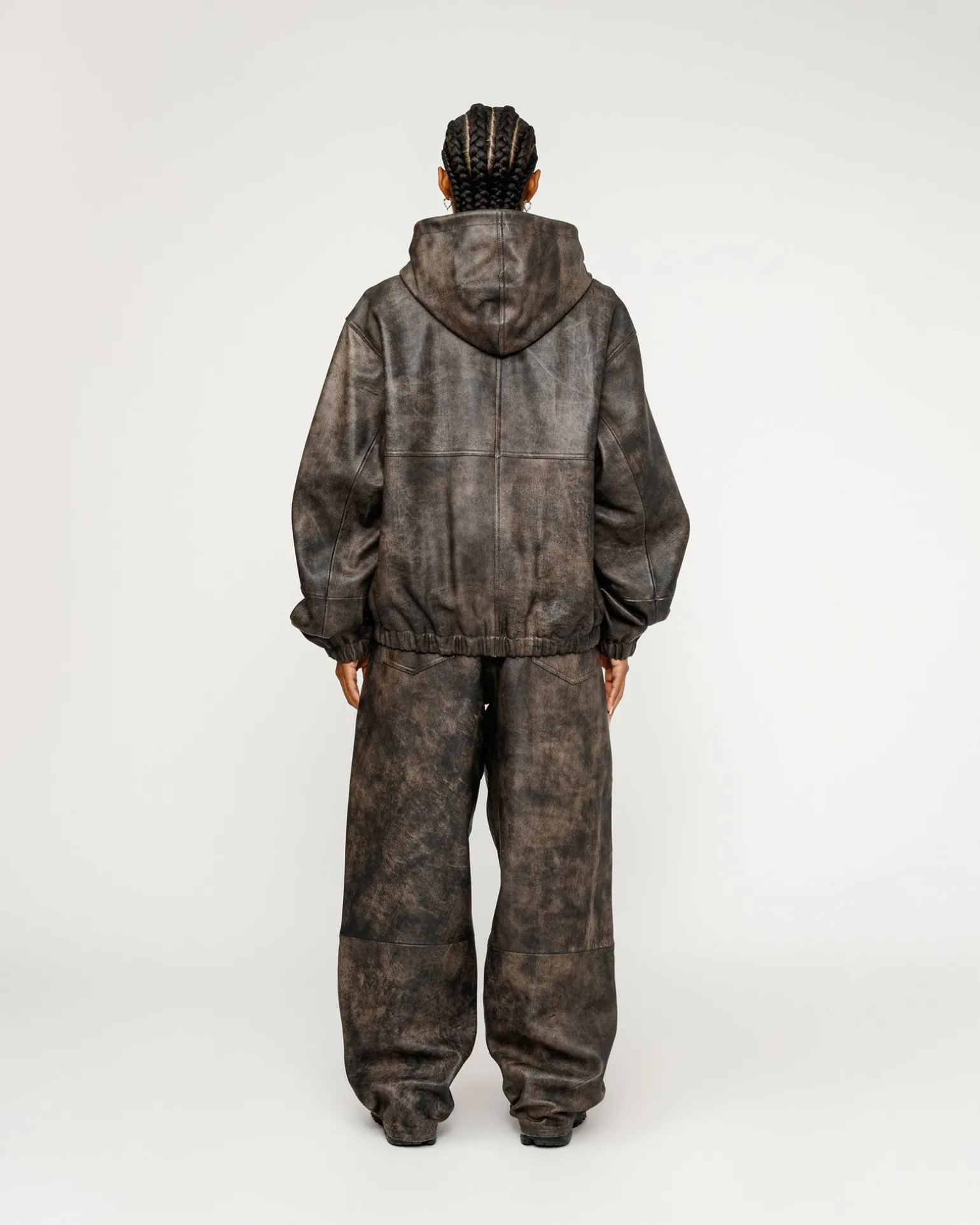 WORK JACKET STONEWASH LEATHER