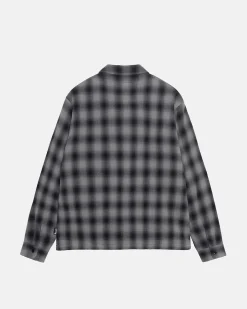 ZIP SHIRT TWISTED YARN PLAID